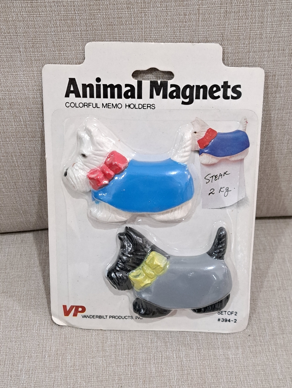 Vintage Vanderbilt Products Scottish Terrier Magnets, NIP Unopened Package